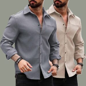 Lymio Men Shirt || Solid Shirt for Man || Full Sleeve || Casual Style (Packs Also Available) (Utility)
