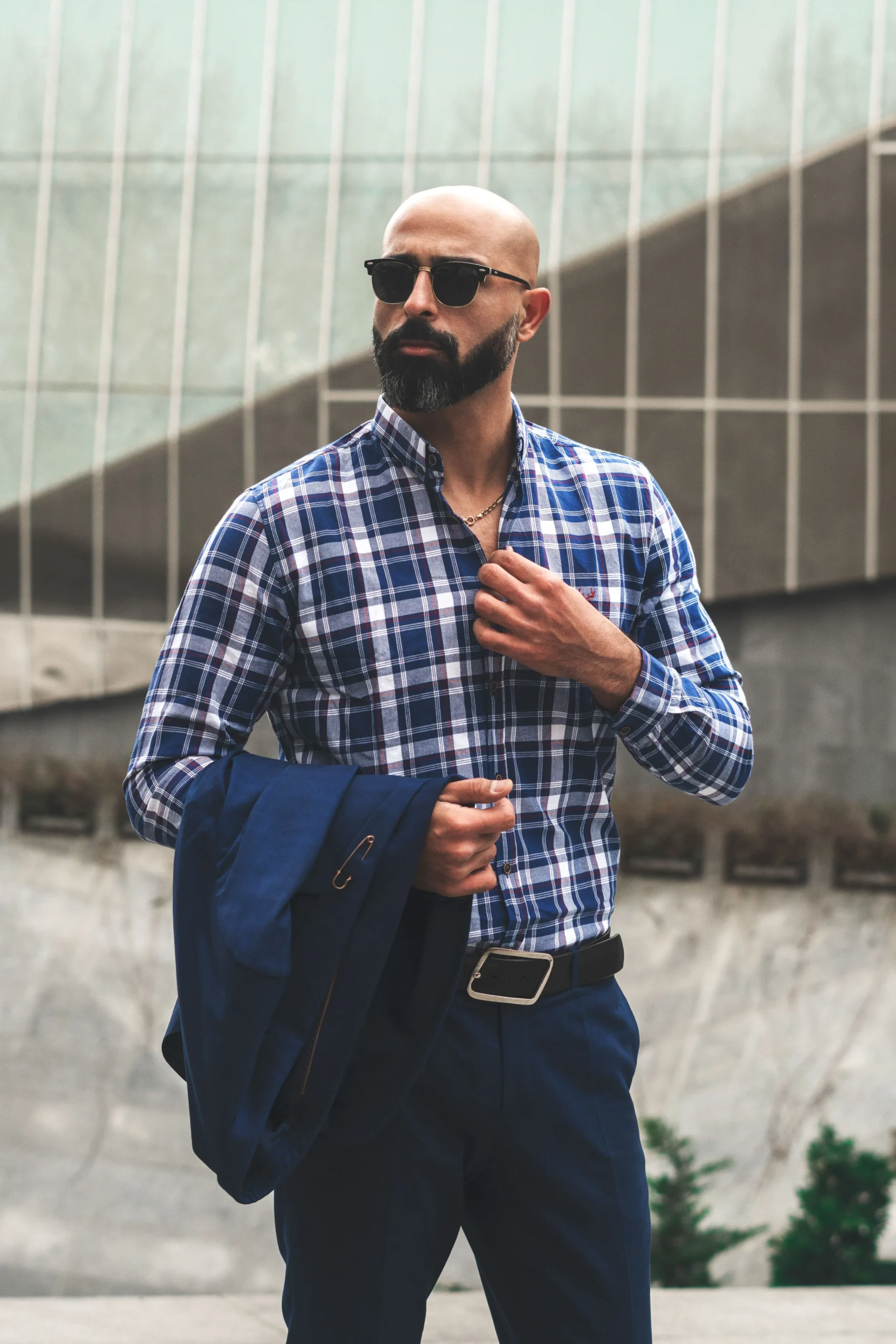 Men's Casual Checked Cotton Shirt